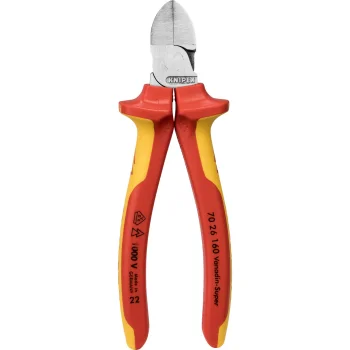 Knipex 70 26 160 Diagonal Cutters 160 mm, Red / Yellow