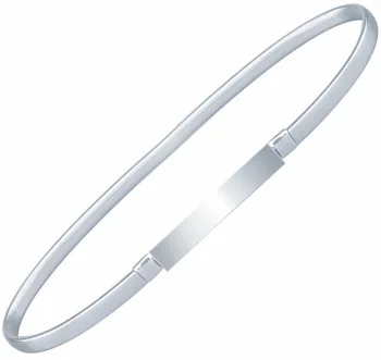 Elastic Metal Dress Belt 70cm, Silver