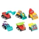 Friction Powered Construction Toy Vehicles, 6 pcs