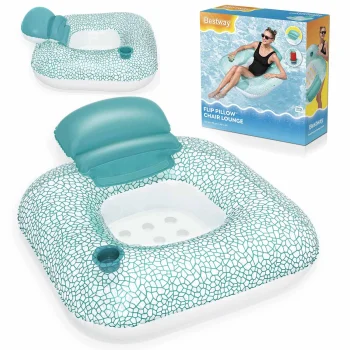 Bestway Inflatable Chair with Backrest 102x94cm, Turquoise