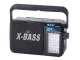 Portable Retro AM/FM Radio RDD RD-306 with Flashlight & X-BASS, black