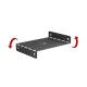 Maclean MC-107 B Under-Desk Cable Organizer, 5kg, Black