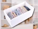 Underwear and Bra Drawer Organizer, 28x14x13 cm, White