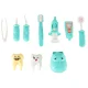 Kids Dentist Play Set with Hippo, Blue