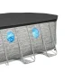 Bestway Power Steel Frame Pool with Windows, 549 x 274 x 122 cm