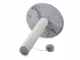 Cat Scratching Post with Toy, 43 cm, Grey