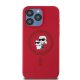 Apple iPhone 15 Pro Max 6.7\'\' Karl Lagerfeld Karl&Choupette Glitter MagSafe Cover Case, Red
