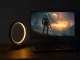 Dimmable Ring LED Table & Night Lamp, 3 Color Temperatures, 23.5cm, Black