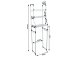 Over-The-Toilet Bathroom Storage Rack 3 Shelves 27358 White
