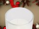 Decorative Glass Candle Set with Festive Wreath, 2 pcs