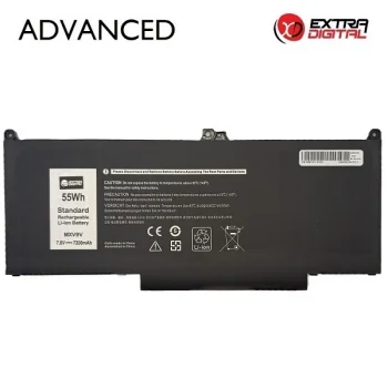 Notebook Battery DELL MXV9V, 7200mAh, 7.6V, Extra Digital Advanced