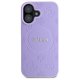 Guess Saffiano Peony Classic Logo MagSafe vāciņš iPhone 16 - Violets