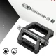 Rockbros RK01 Nylon Bicycle Pedals, Black