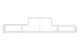 ModernHome Modular Geometric Bookshelf with 4 Shelves, White