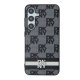 DKNY Samsung Galaxy S24 vāciņš Leather Checkered Mono Pattern, melns