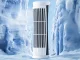 Mini Desk Tower Fan with LED Light, 2 Speeds, USB, 16039