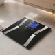 Analytical Glass Bathroom Scales with LCD Display, up to 180kg, Black