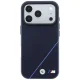 BMW M Tire Track Blue Line MagSafe Case for iPhone 17 / 18 Pro Max, Navy Blue