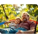 Neo-Sport Nest Swing Swingo 95 cm, Blue-Red