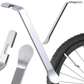 Steel Bicycle Tire Lever with Spoke Hook