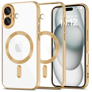 Tech-Protect MagFlex MagSafe Case for iPhone 16, Gold