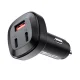 Acefast 66W Car Charger with 2x USB-C and 1x USB Ports, Black