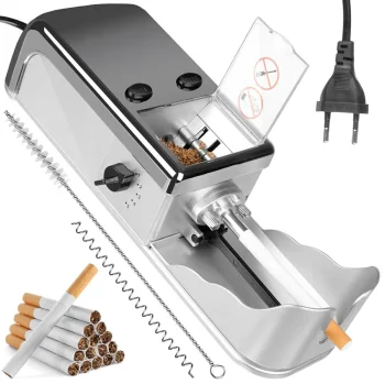 Electric Cigarette Rolling Machine, 8mm, Silver
