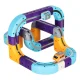 Magnetic Building Blocks - Racing Track with Cars, 129 Pieces
