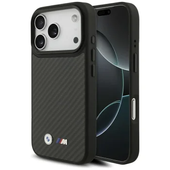 BMW iPhone 17 Pro Case M Kevlar Matt MagSafe, Black