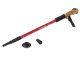 Lightweight Nordic walking trekking pole with cork grip, red, 1 Pcs