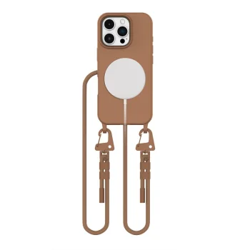 Tech-Protect MagNecklace MagSafe Case for iPhone 16 Pro Max, Brown