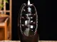 Ceramic Waterfall Incense Burner with 10 Cones, Black