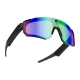 Colmi V06 AI Sports Sunglasses with 2K Camera, Black with Blue Lenses