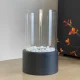 Freestanding Tabletop Bio Ethanol Fireplace Indoor Ventless, Black