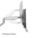Single Monitor Arm Mount 17-32\" 9kg Silver