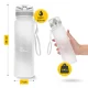 4Fizjo Sports Water Bottle, 650 ml, Grey