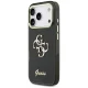Guess IML 4G Script Metal Case for iPhone 17 Pro, Black