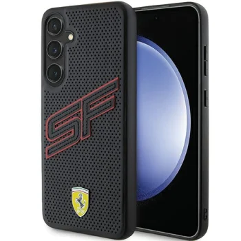 Ferrari Samsung Galaxy S24+ Case Big SF Perforated, Black