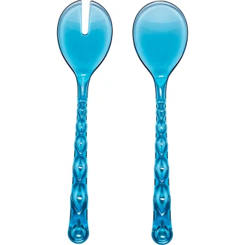 Guzzini Vanity Salad Servers, 27.5 x 6.3 cm, Sea Blue