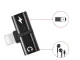 Lightning 2-in-1 Adapter and Splitter for iPad / iPhone, Black
