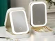 Travel Cosmetic Organizer with LED Makeup Mirror