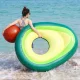Inflatable Avocado Mattress with Ball 150x115 cm