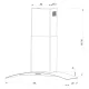 Cooker Hood Berdsen BT-223 90 cm Inox