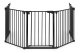 ECOTOYS 5-Panel Metal Safety Gate Playpen and Room Divider, Black