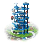 Police Station Toy Garage Playset XXL 5 Levels with City Play Mat 82 Pieces