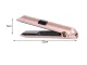Cordless Ceramic Hair Straightener with LCD & Power Bank, Pink