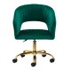 Velvet Swivel Chair 4Rico QS-OF212G, Green