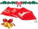 Christmas Table Runner with Reindeer, 205x35 cm, Red