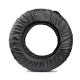 Universal tire covers set for 13–18 inch wheels, 4 pcs, black