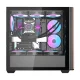 Darkflash DS900WS Computer Case with 4 Fans, Black